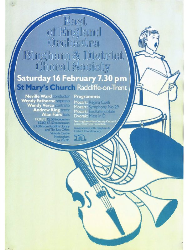 St Mary’s Church, Radcliffe-on-Trent 16th February 1985