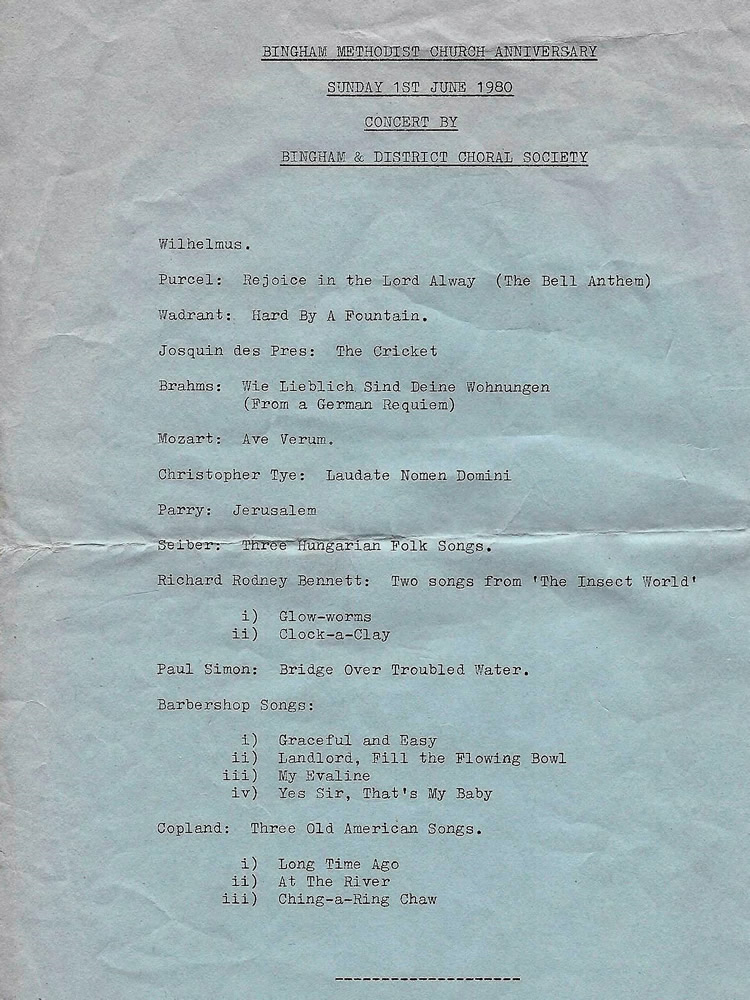 Concert June 1980