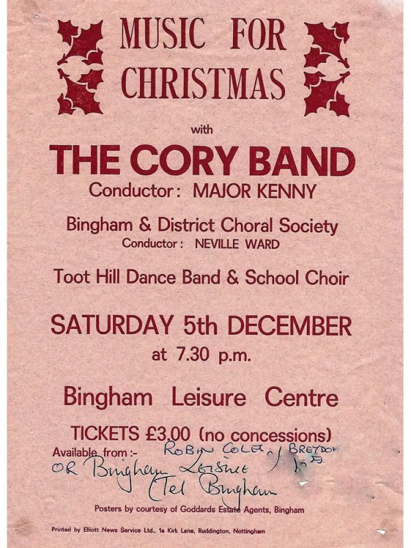 Bingham Leisure Centre 5th December 1987