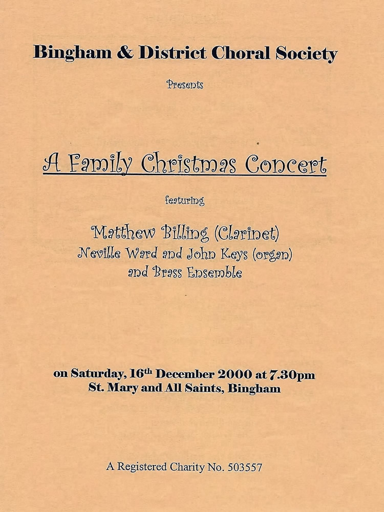 Concert December 2000
