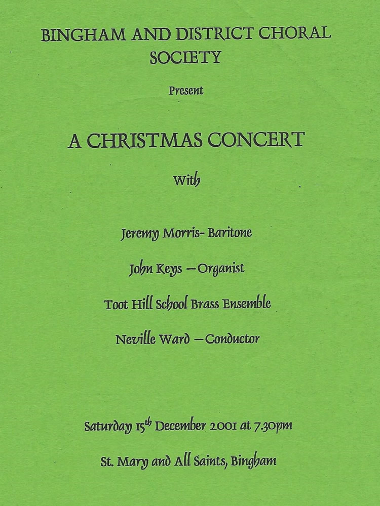 Concert December 2001