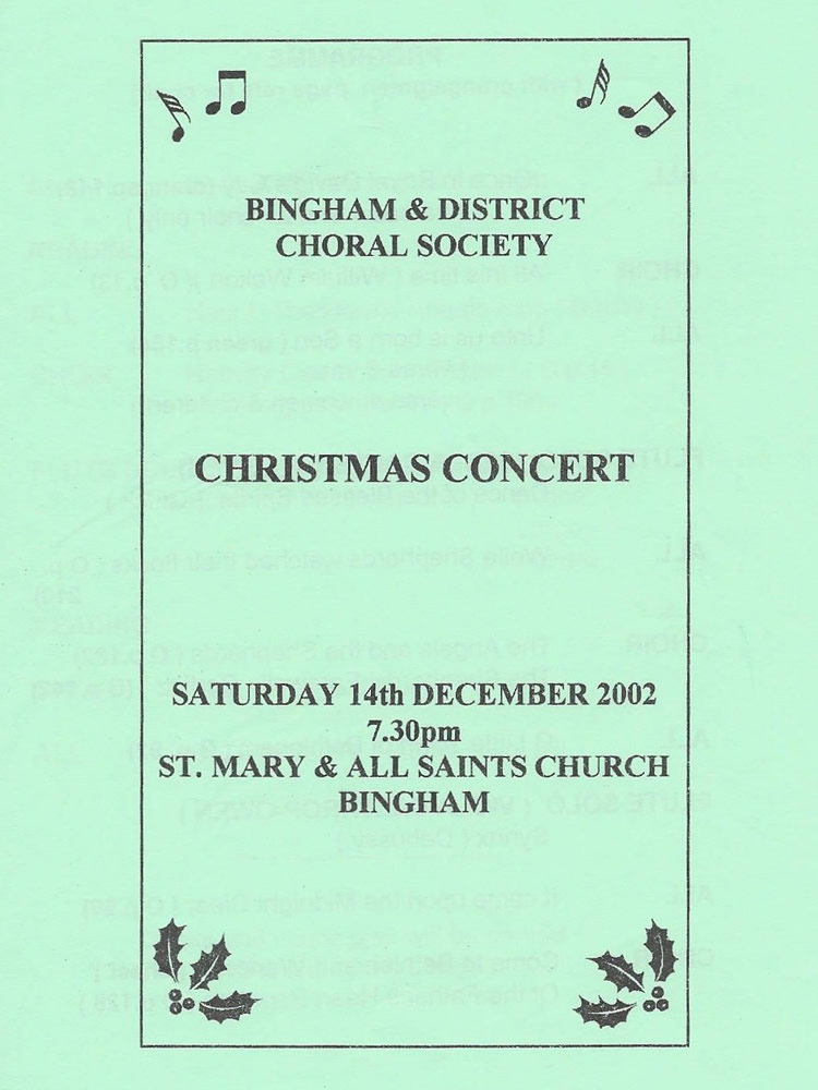 Concert December 2002