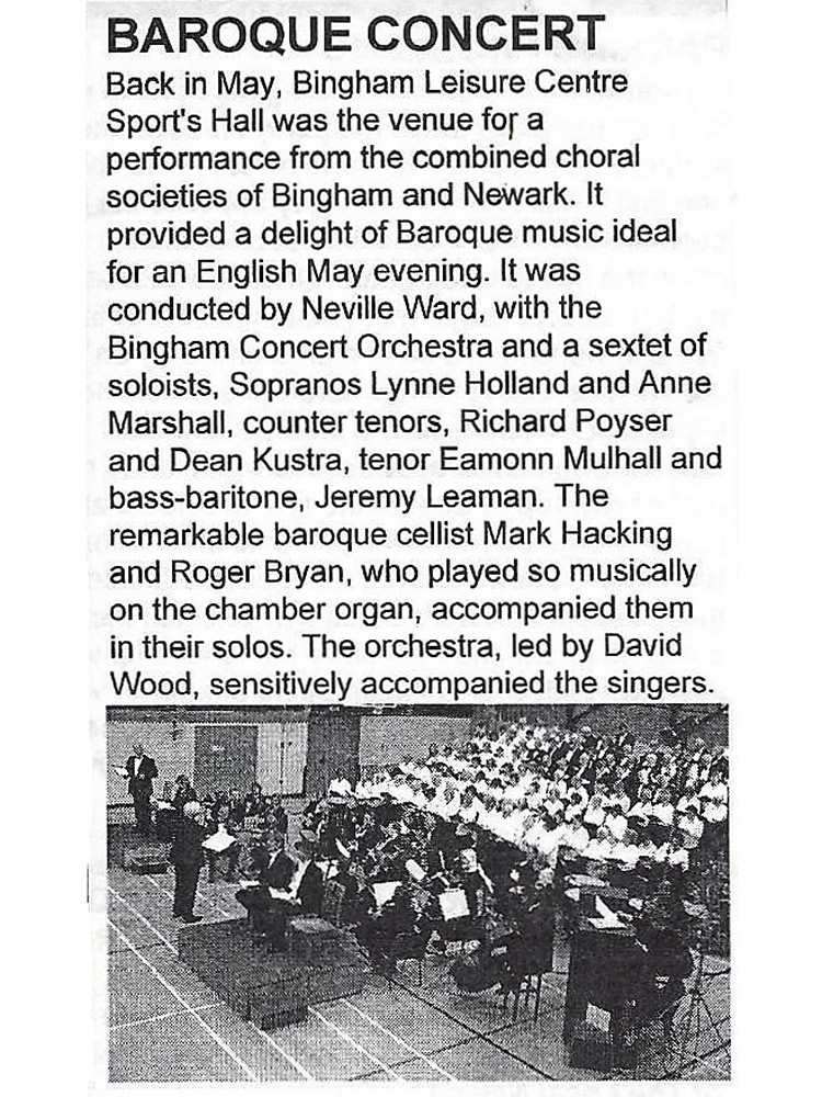Concert Report May 2005